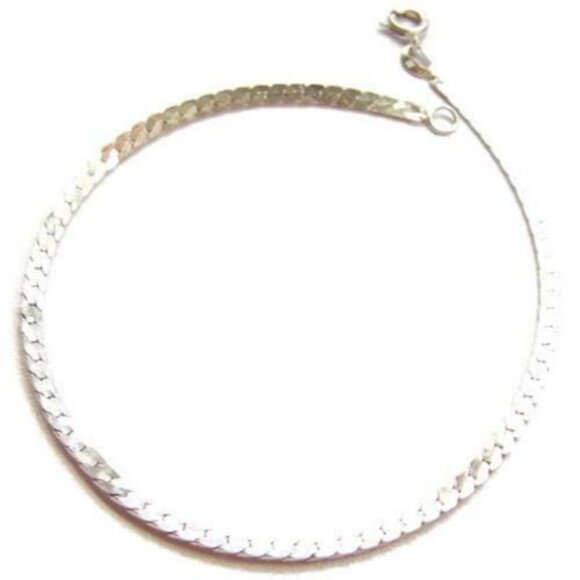 7" Bracelet Sterling Silver 925 Patina Grams 2.21 Vintage - Picture 2 of 5